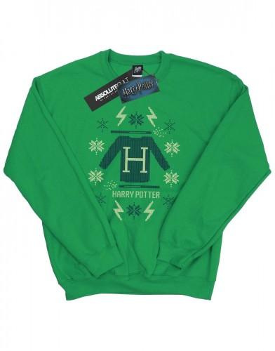 Harry Potter heren kerstgebreid katoenen sweatshirt