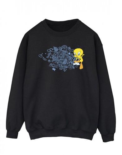 Looney Tunes Heren ACME Doodles Tweety katoenen sweatshirt