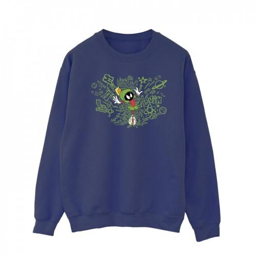 Looney Tunes Heren ACME Doodles Marvin Martian katoenen sweatshirt