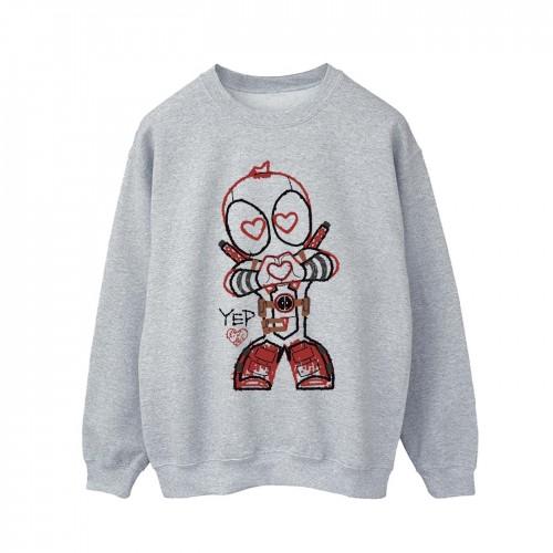 Marvel Deadpool Love Beam Line-sweatshirt voor heren