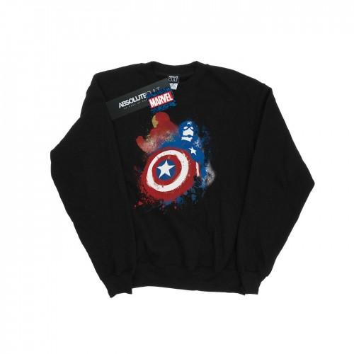 Marvel Heren Captain America Civil War Painted Vs Iron Man Sweatshirt