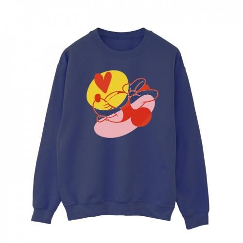 Disney Heren Minnie Mouse Tong Hart Sweatshirt