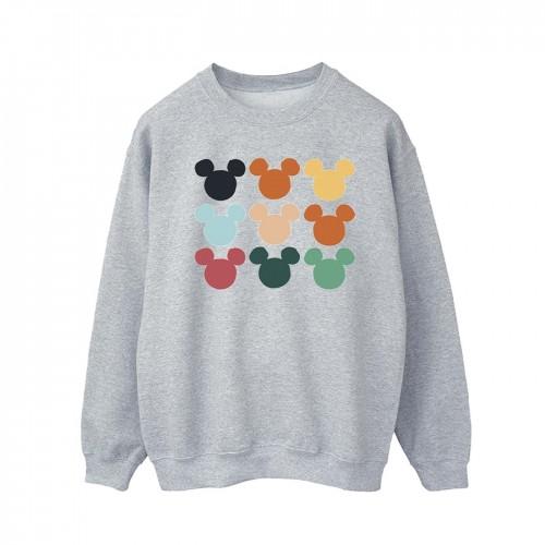 Disney Heren Mickey Mouse hoofden vierkant sweatshirt