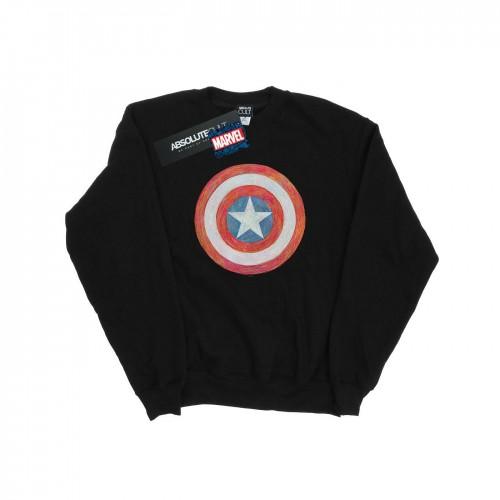 Marvel Heren Captain America Sketched Shield-sweatshirt