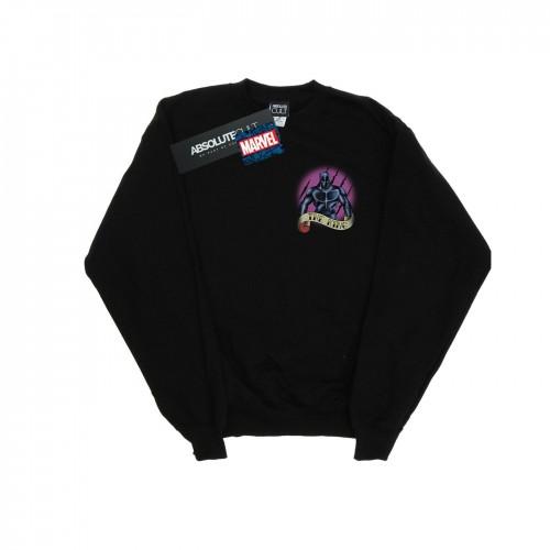 Marvel heren sweatshirt met zwarte panter tattoo borstprint