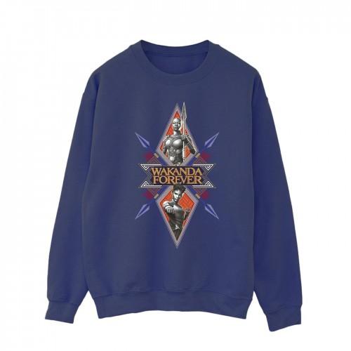 Marvel Heren Wakanda Forever Tribal Spear Chest Sweatshirt