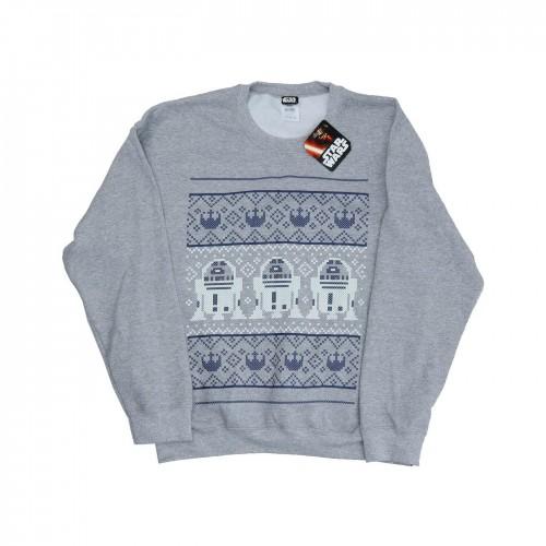 Star Wars Kerst R2-D2 Fair Isle-sweatshirt voor heren