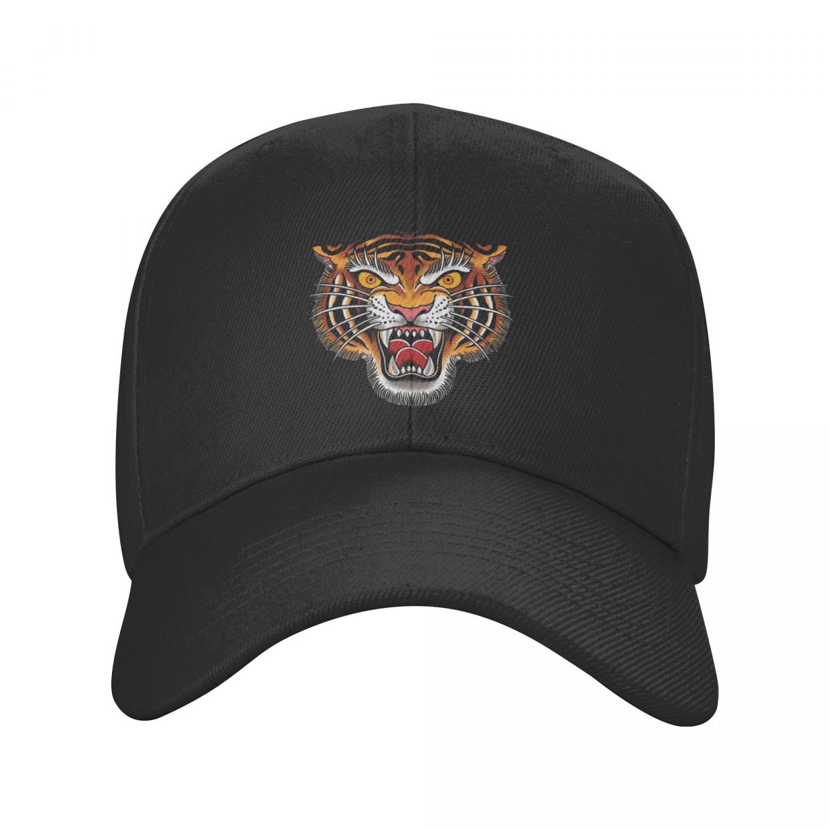 91460000MABYFHJN57 Mode Gotische Traditionele Tattoo Tijger Hoofd Baseball Cap Unisex Vrouwen Ademende Vader Hoed Prestaties Snapback Caps Trucker Hoeden