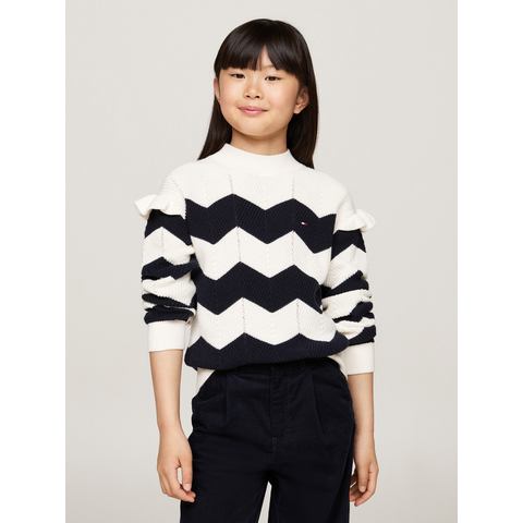 Tommy Hilfiger Gebreide trui WAVY STRIPE SWEATER