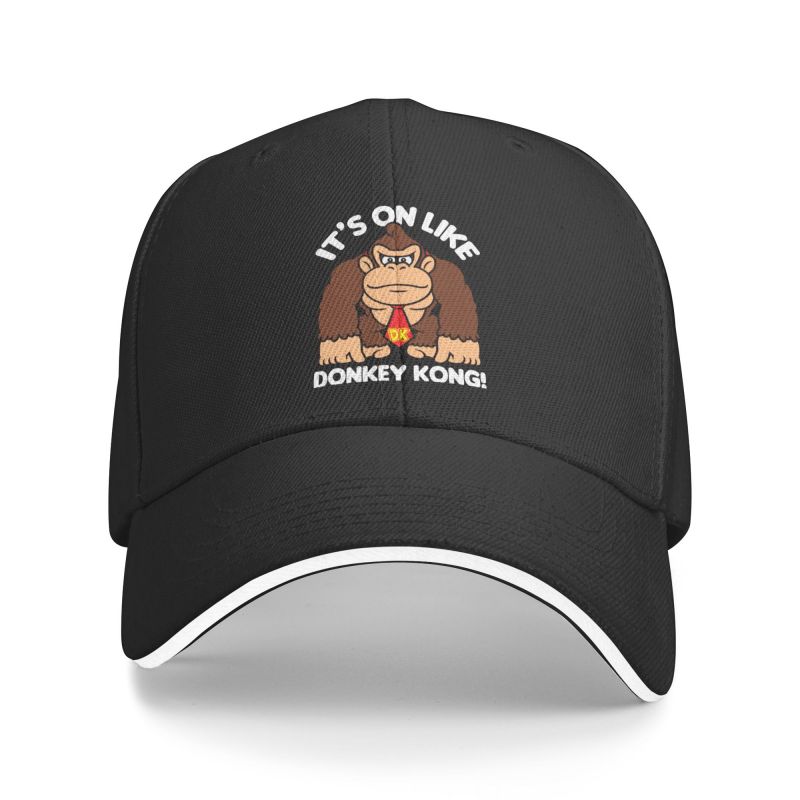 91530102MAC2AA7079 Punk It's On Donkey Kong Baseball Cap Unisex Dames Ademend Gorilla Dad Hat Outdoor