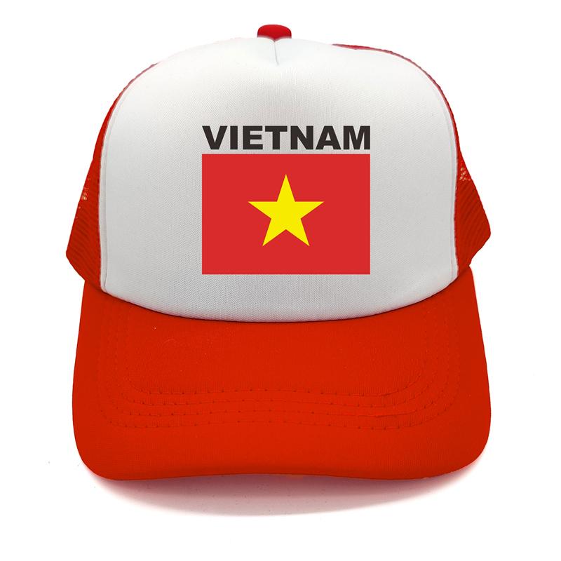 91530102MAC1XWP06K Vietnam Trucker Cap Zomer Unisex Cool Land Vlag Hoed Baseball Caps Unisex Outdoor Mesh Net Caps