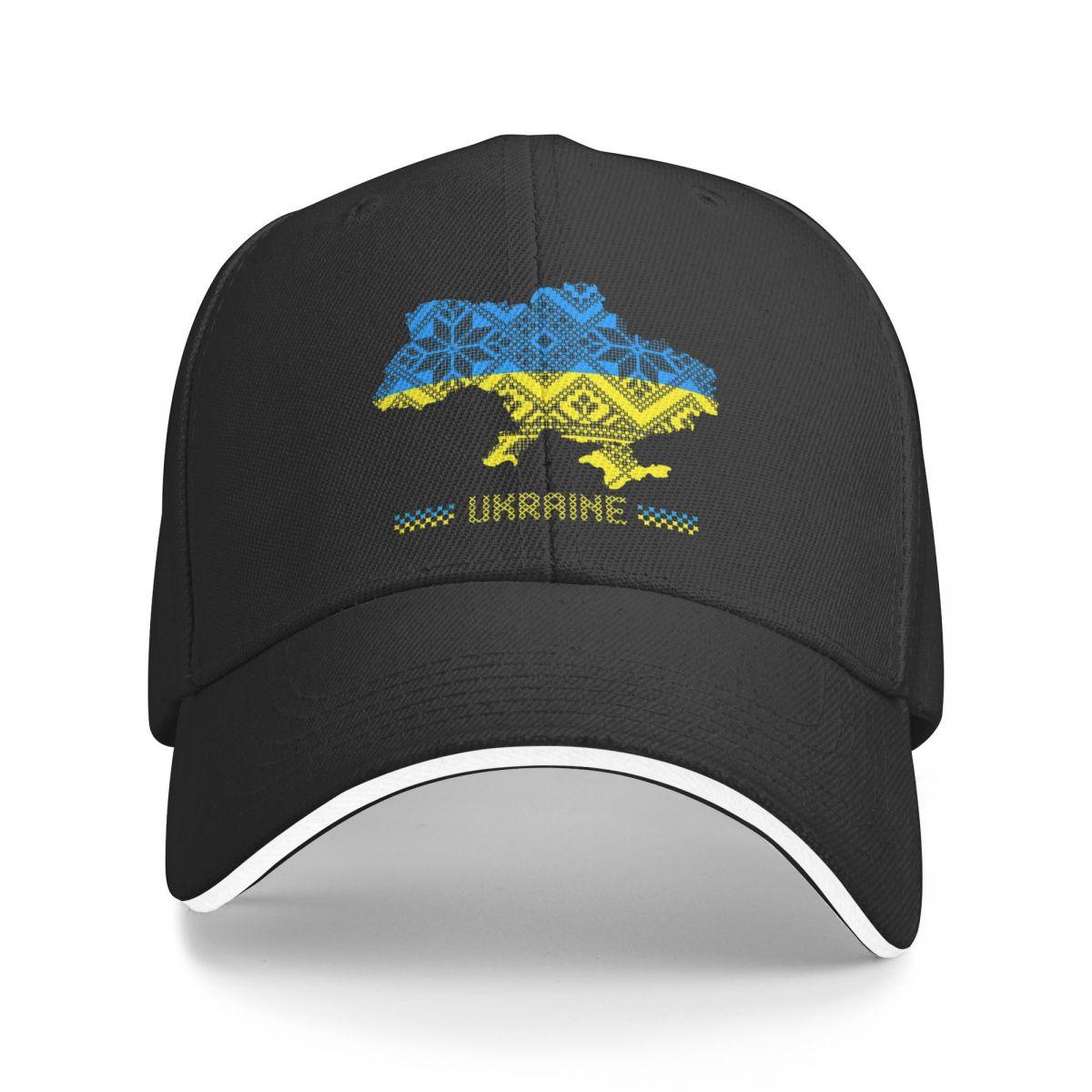 91460000MABYFHJN57 Oekraïne blauwe lucht en geel veld nationale vlag land grens patriottische unisex baseball caps pet zonnescherm winddichte hoed