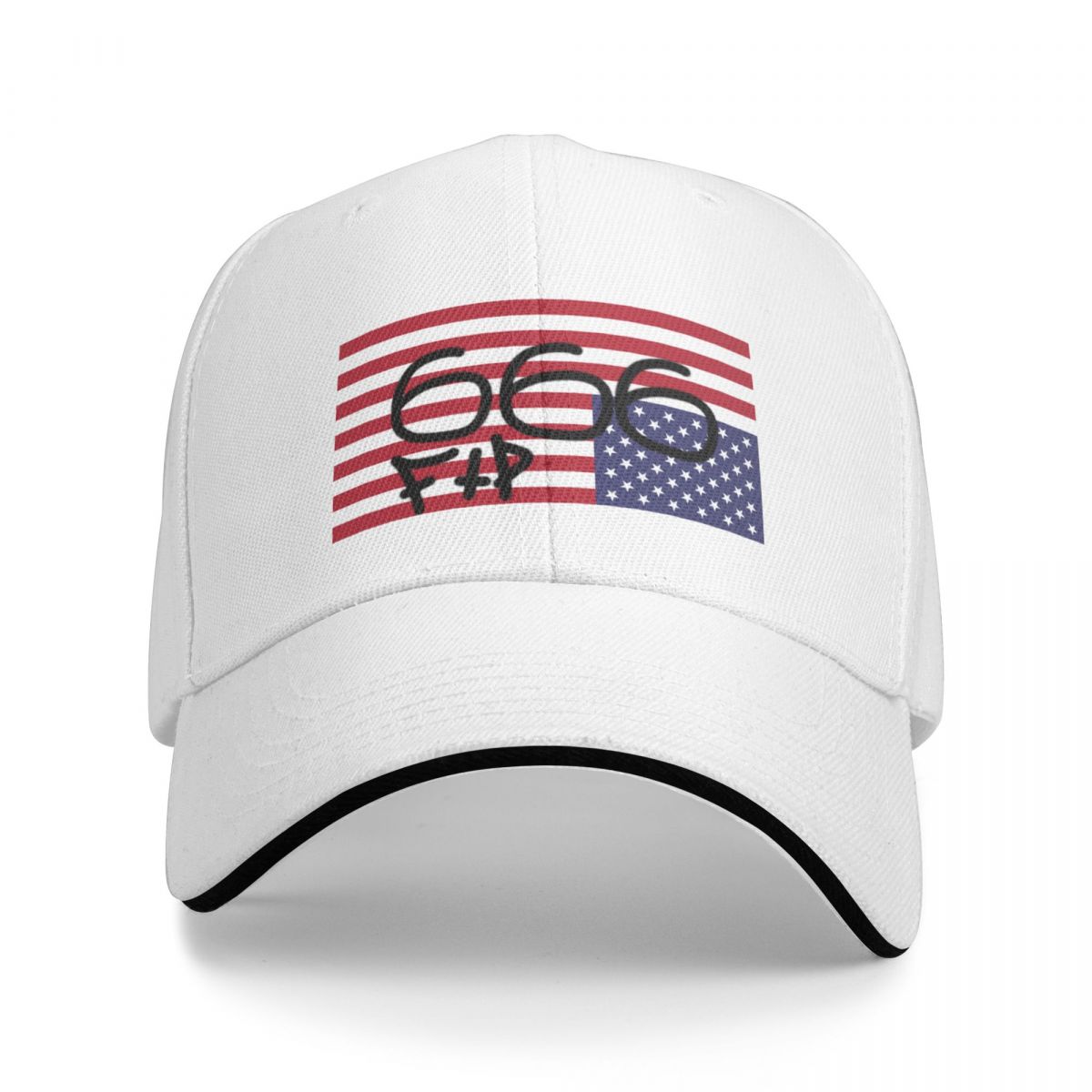 91460000MABYR62T12 666, FTP Amerikaanse Vlag Cap Baseball Cap Mode strand Unisexs hoeden Dames