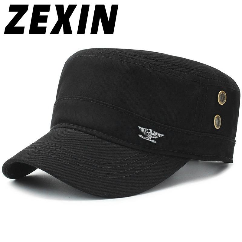 ZEXIN Cap Lente en herfst Ademende militaire pet Outdoor Vrije tijd Eend Tongdop Zonnebrandcrème Zonnehoed Platte pet