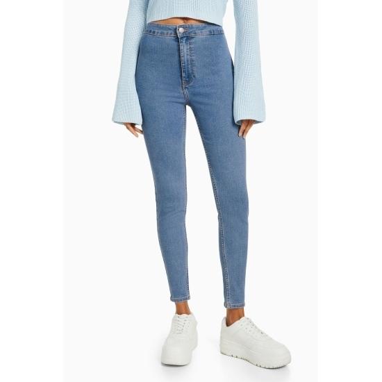 FORREST FASHION Slim-fit jegging-denimjeans met superhoge taille