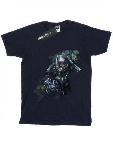 Marvel meisjes Black Panther wild silhouet katoenen T-shirt