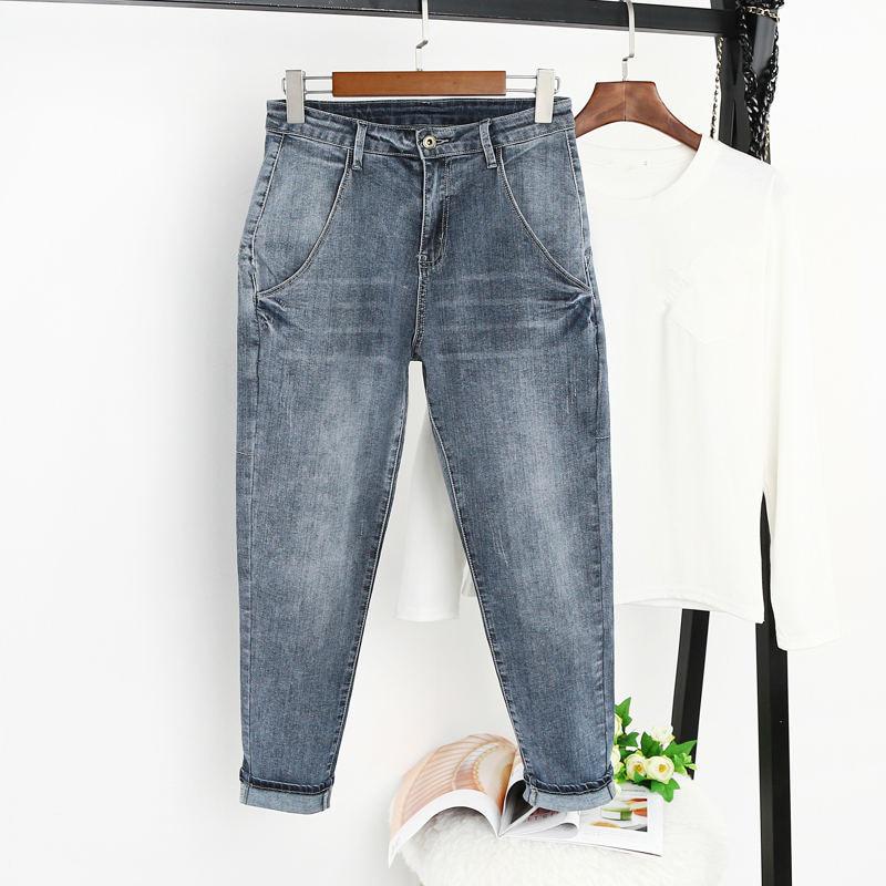 KM83CG Vintage hoge taille jeans dames broek casual boyfriend jeans vrouwelijke streetwear plus size mom jeans