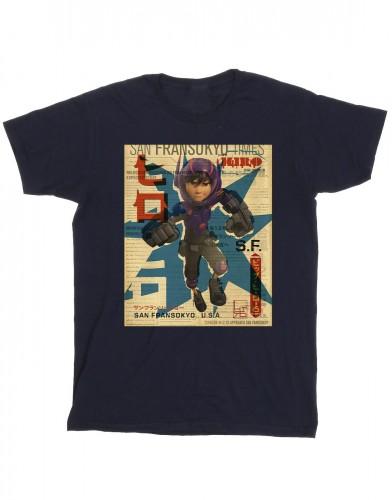 Disney Girls Big Hero 6 Baymax Hiro krant katoenen T-shirt