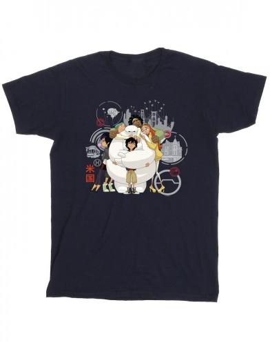 Disney Girls Big Hero 6 Baymax Group Knuffel katoenen T-shirt