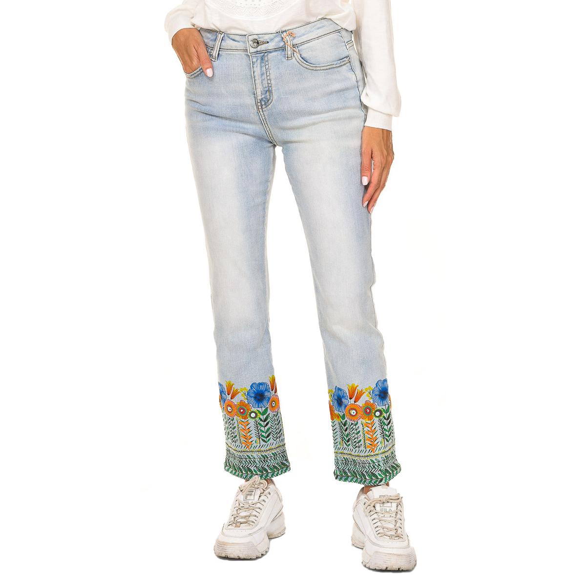 Desigual Pantalón tejano Copenhagen Skinny 19SWDD18 mujer