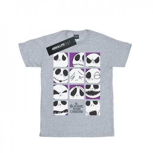 Disney Boys Nightmare Before Christmas Vele gezichten van Jack Squares T-shirt