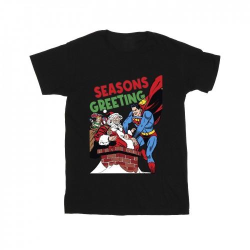 DC Comics jongens Superman Santa komische T-shirt