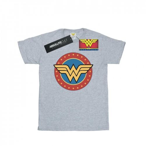 DC Comics Wonder Woman T-shirt met cirkellogo voor jongens