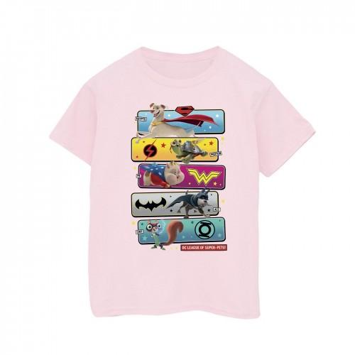 DC Comics meisjes DC League of Super-Pets Character Pose katoenen T-shirt