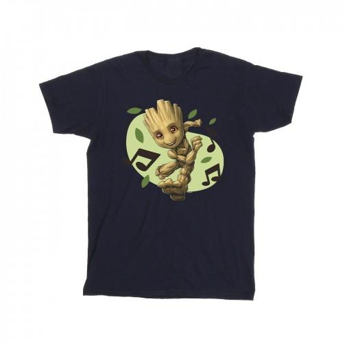 Marvel Girls Guardians Of The Galaxy Groot muzieknoten katoenen T-shirt