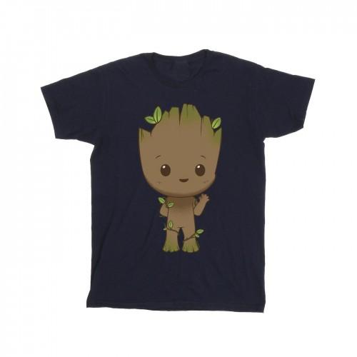 Marvel Girls I Am Groot Chibi Wave Pose katoenen T-shirt