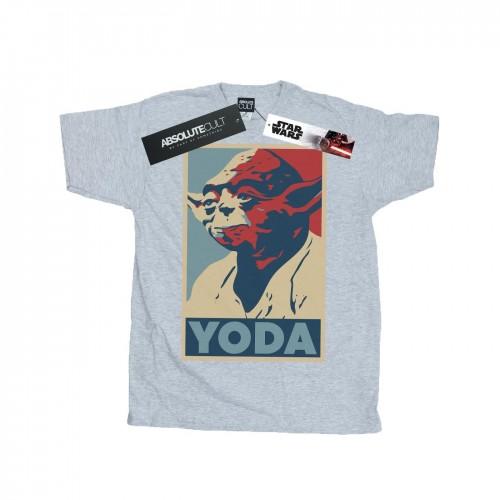 Star Wars Girls Yoda Poster Cotton T-Shirt