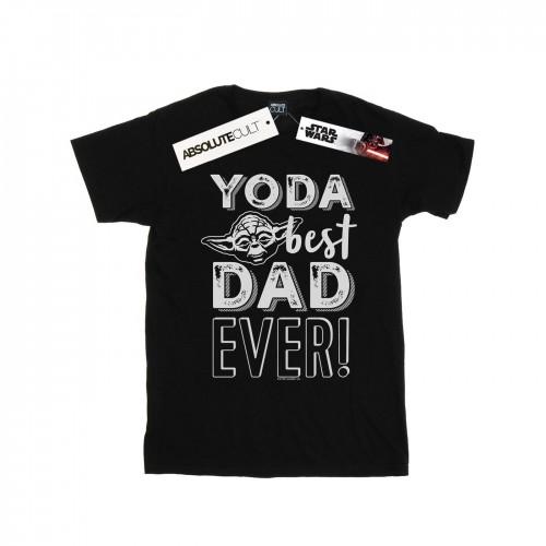 Star Wars Girls Yoda Best Dad Cotton T-Shirt