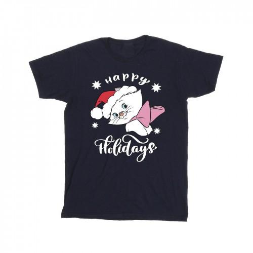 Disney Girls The Aristocats Happy Holidays katoenen T-shirt