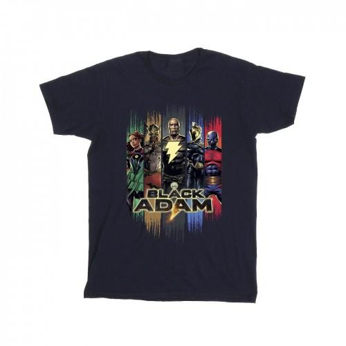 DC Comics meisjes zwart Adam JSA compleet katoenen T-shirt