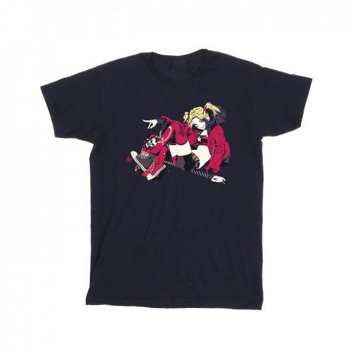 DC Comics meisjes Harley Quinn rolschaatsen katoenen T-shirt