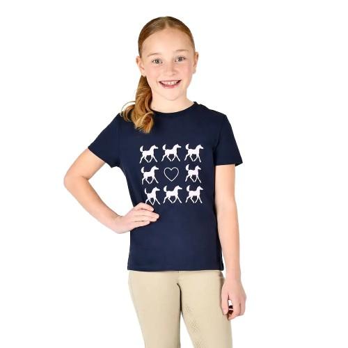 DUBLIN Girls Tilly Heart Horses T-Shirt