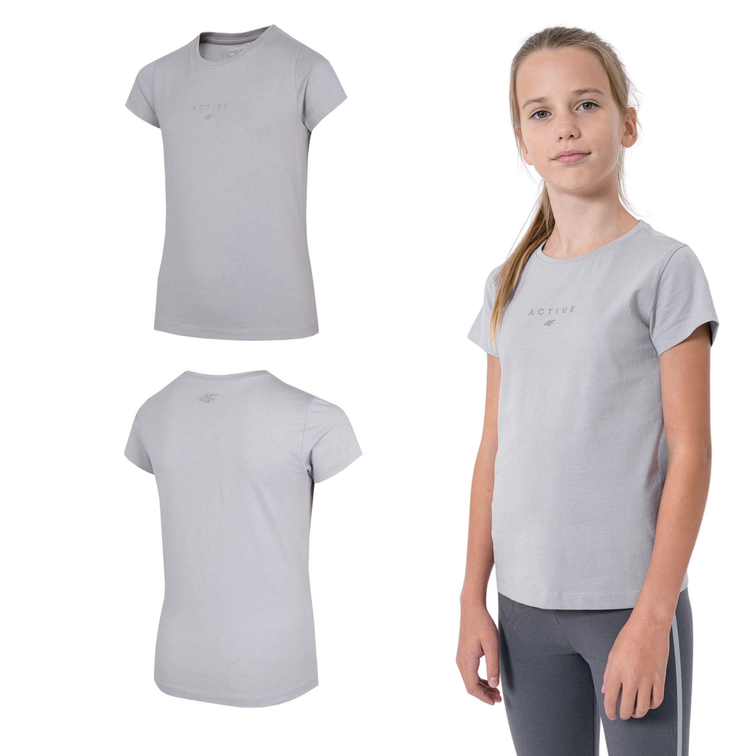 4F Children's T-Shirt  HJZ22 JTSD002 Blue Grey 140