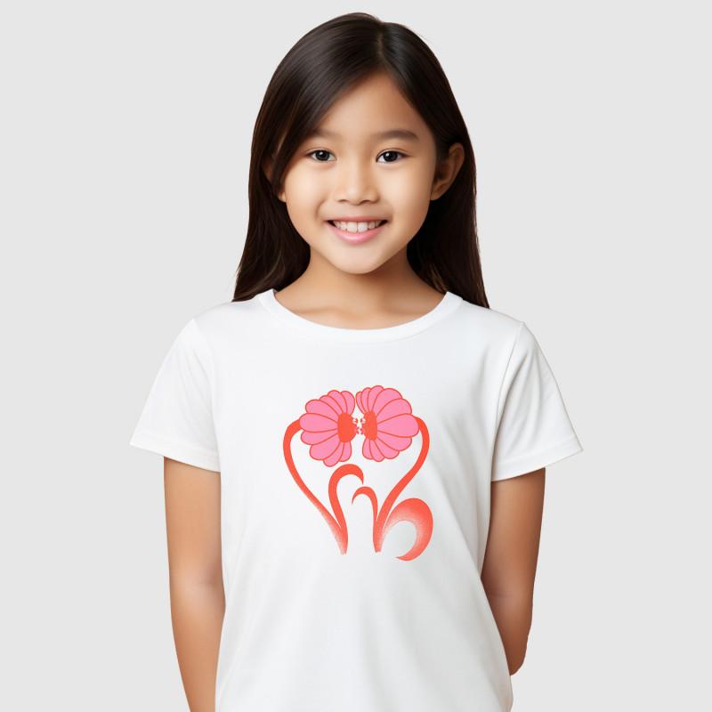 Le Roi du Tshirt Tshirt Enfant FLOWERS