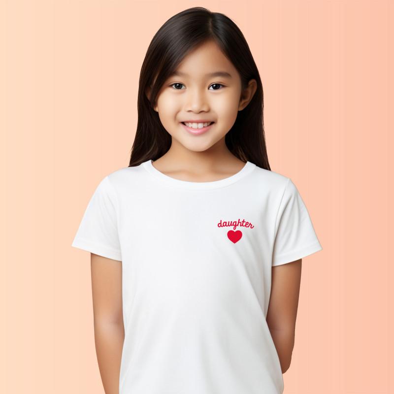 Le Roi du Tshirt Tshirt Enfant DAUGHTER CŒUR