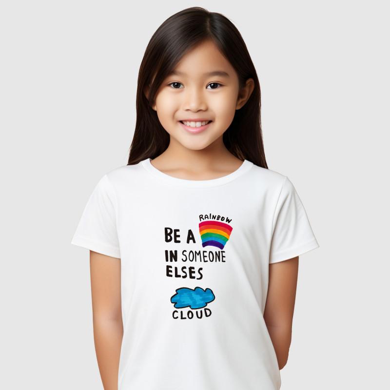 Le Roi du Tshirt Tshirt Enfant BE A RAINBOW