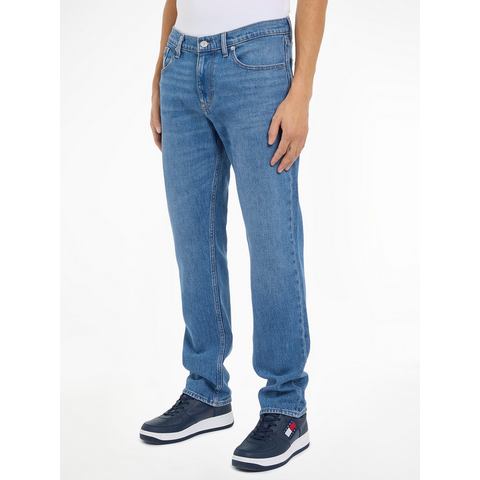 TOMMY JEANS Regular fit jeans RYAN RGLR STRGHT met gestempeld logo