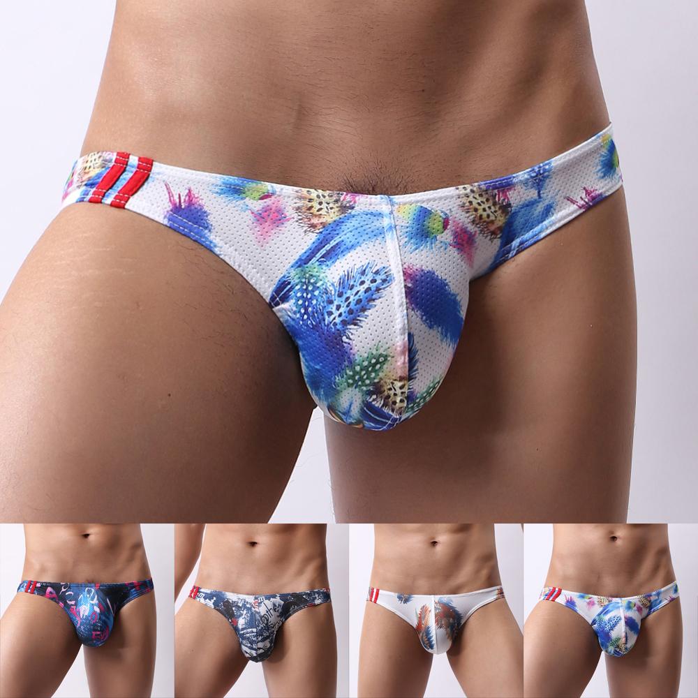 Industrial Commercial Giants Heren sexy zwemslip bikini badmode badpak strandkleding bloemen string ondergoed