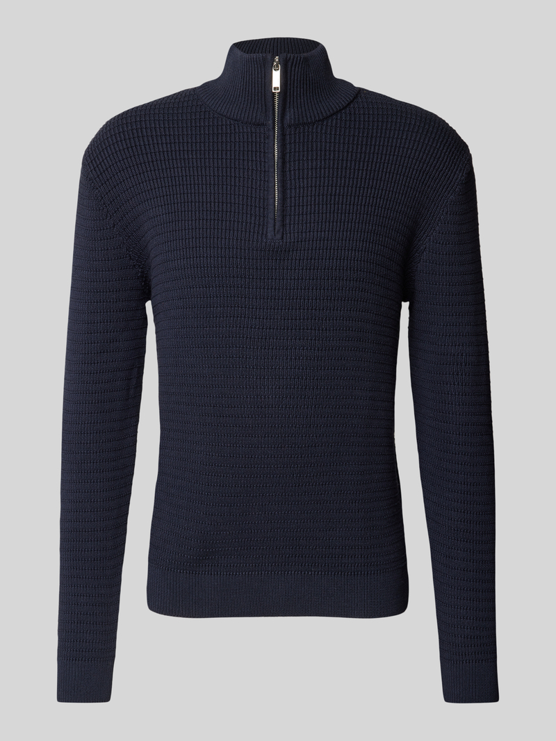 Selected Homme Gebreide pullover met opstaande kraag, model 'THEO'