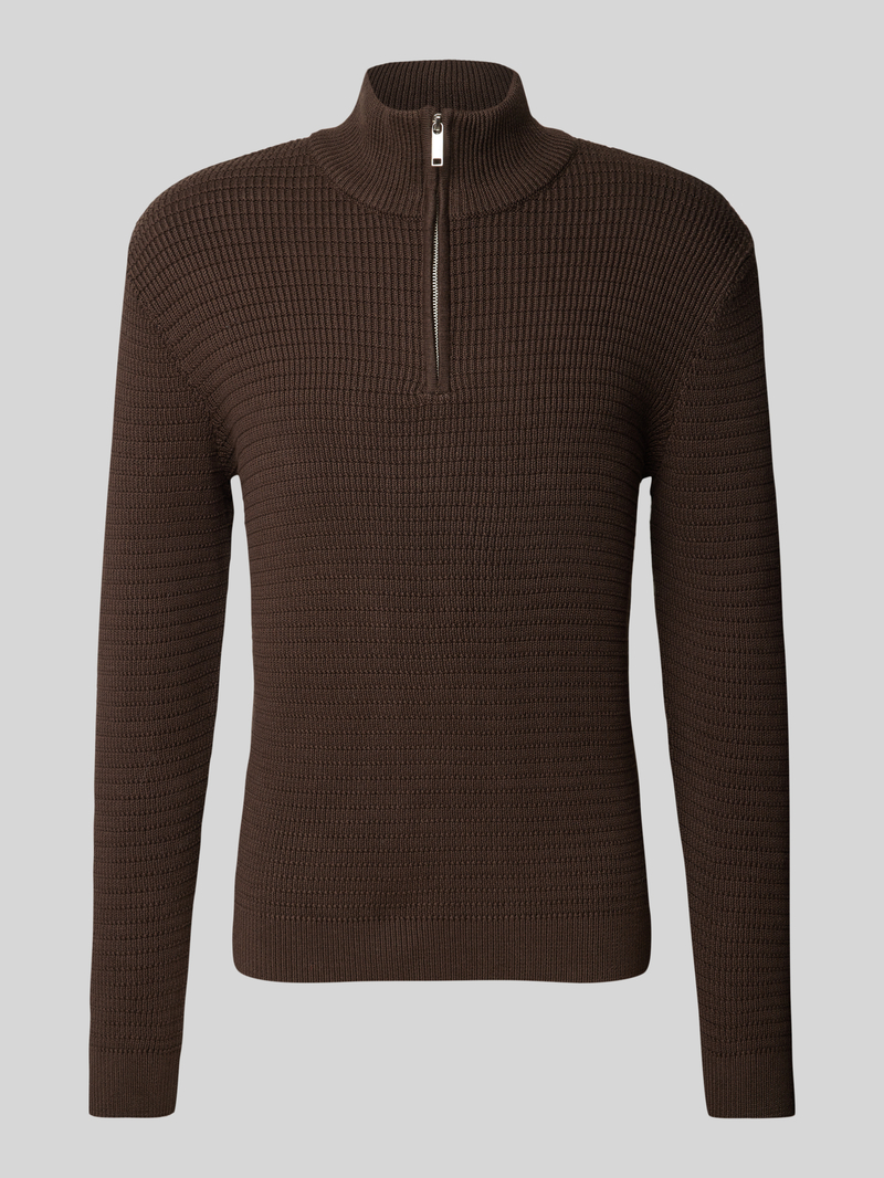 Selected Homme Gebreide pullover met opstaande kraag, model 'THEO'