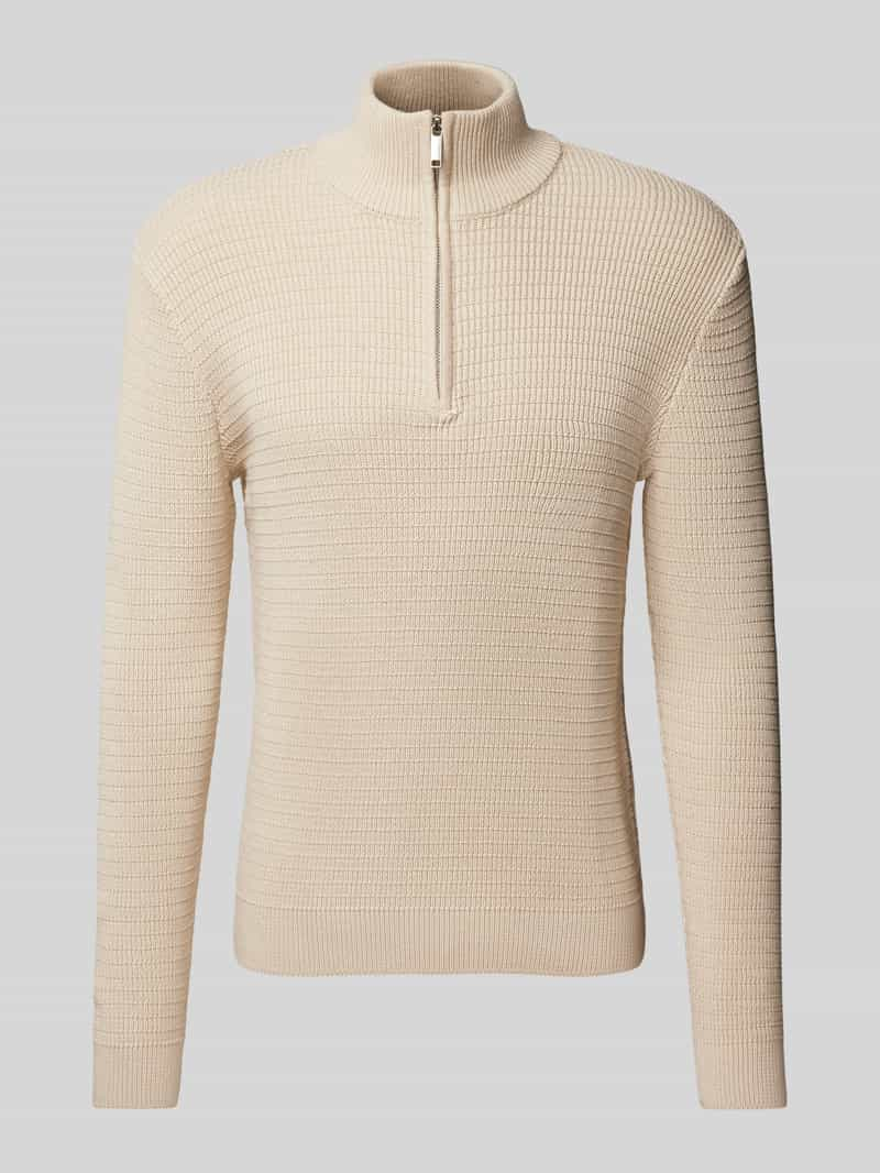 Selected Homme Gebreide pullover met opstaande kraag, model 'THEO'