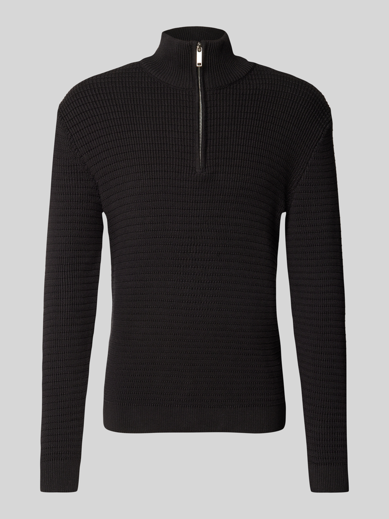 Selected Homme Gebreide pullover met opstaande kraag, model 'THEO'