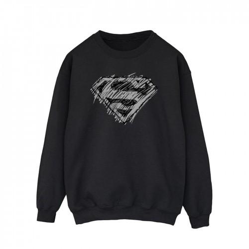 DC Comics Heren Superman Logo Schets Sweatshirt