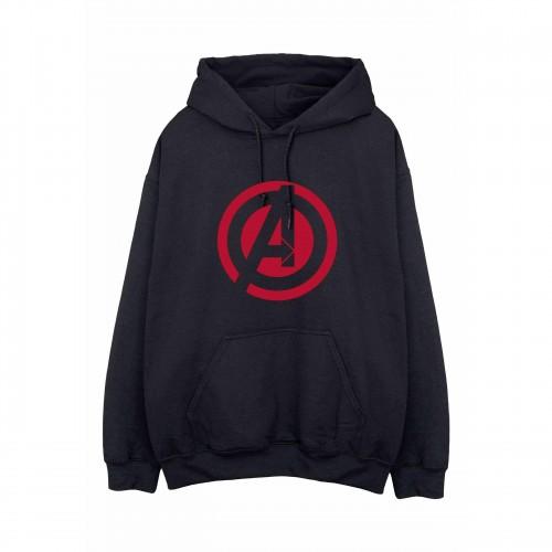 Avengers Assemble effen katoenen logo-hoodie voor heren