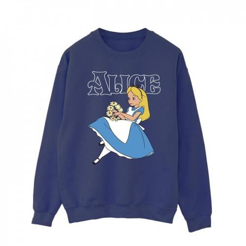 Disney Heren Alice In Wonderland Bloemen Sweatshirt