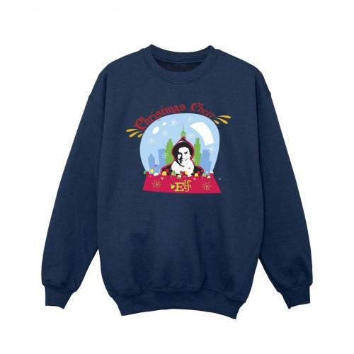 Elf meisjes kerst sneeuwbol Sweatshirt